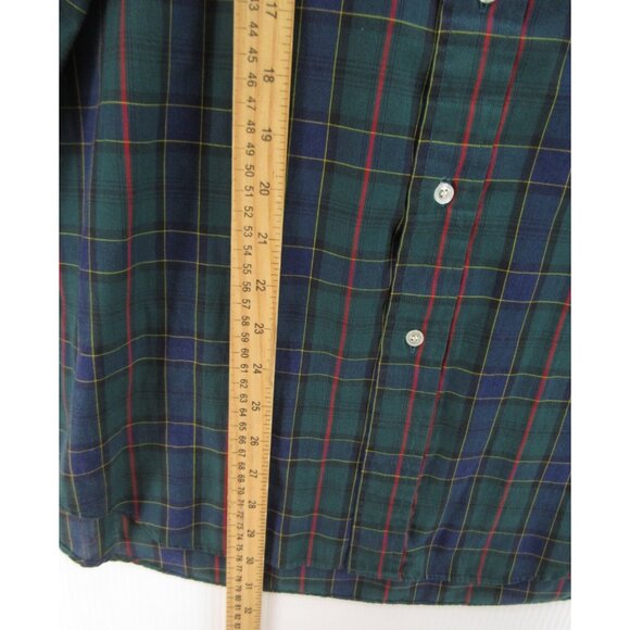 VINTAGE McGregor Shirt XL Button Down Plaid Pocket Classics Preppy 90s - Picture 4 of 10